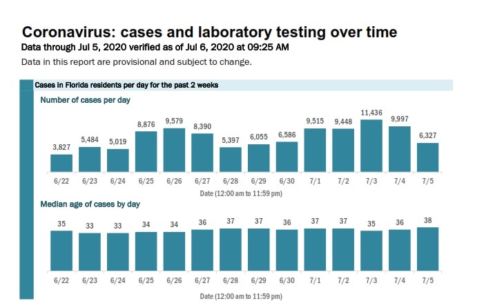 Florida Coronavirus Spike